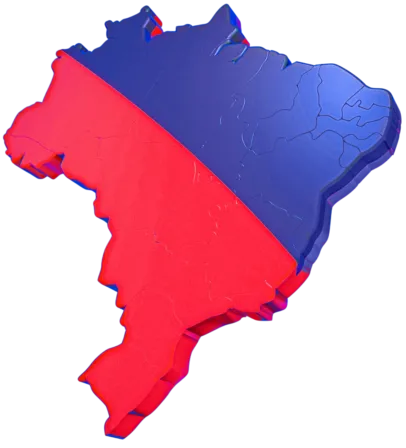 Mapa do Brasil com as regiões atendidas pela Brasil Emergências Médicas