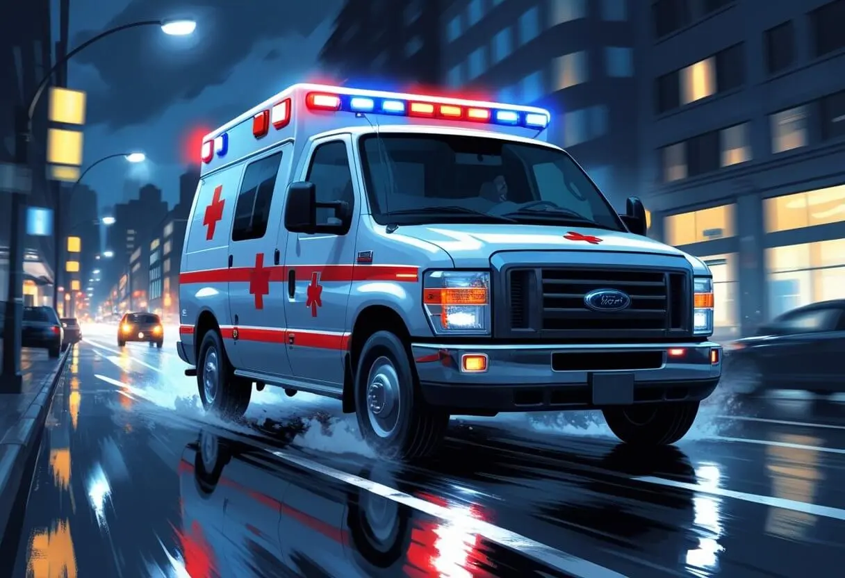 ambulancia em emergência