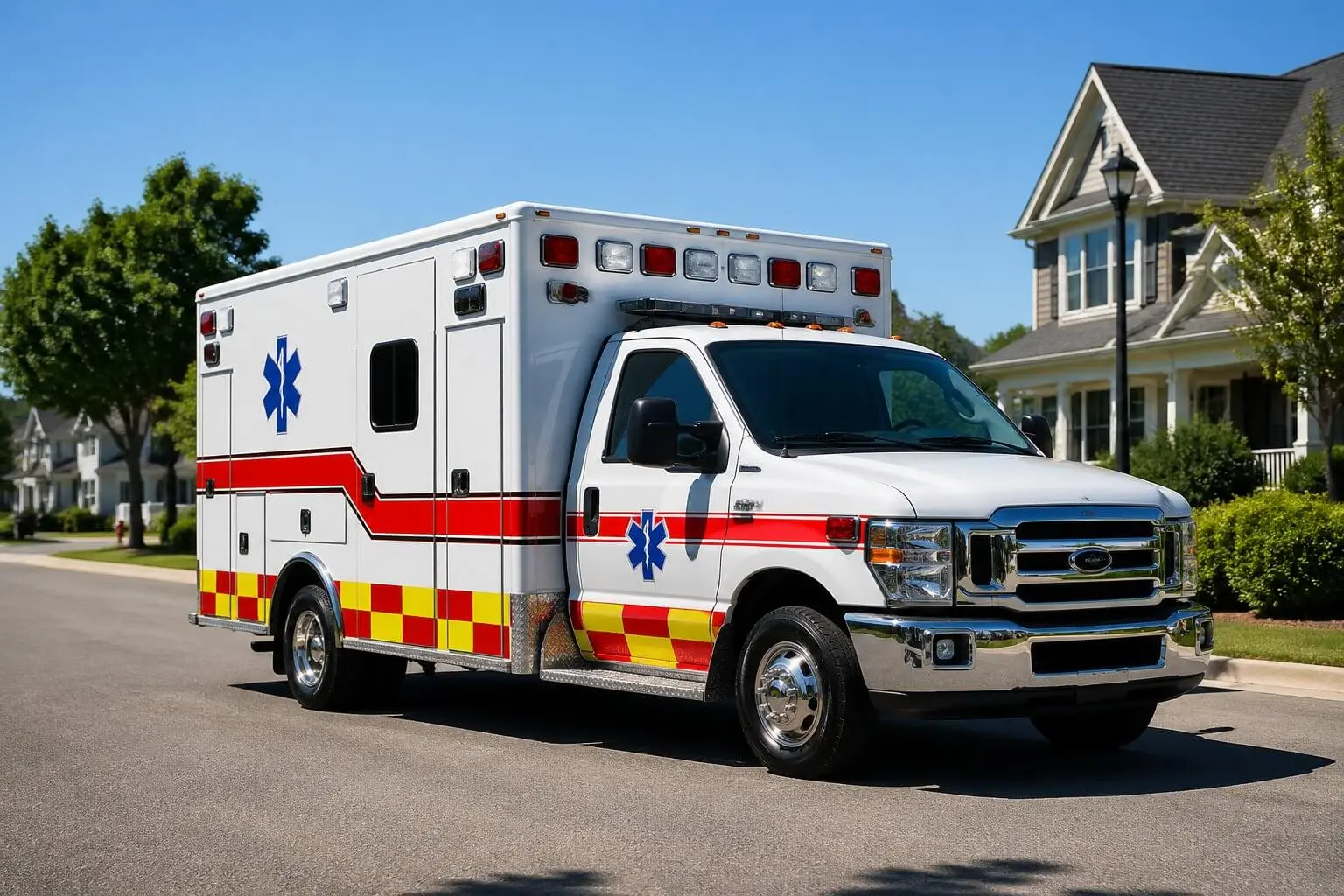 ambulancia em terra boa