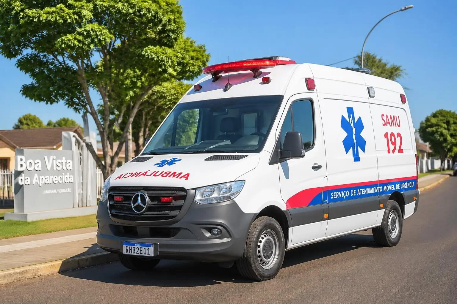 ambulancia em boa vista da aparecida
