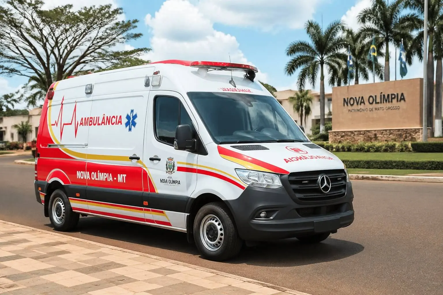 ambulancia em nova olimpia