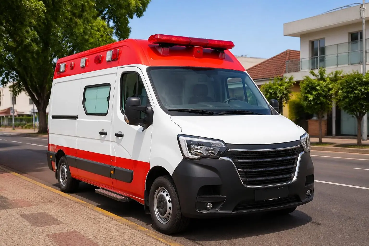 ambulancia em cidade gaúcha