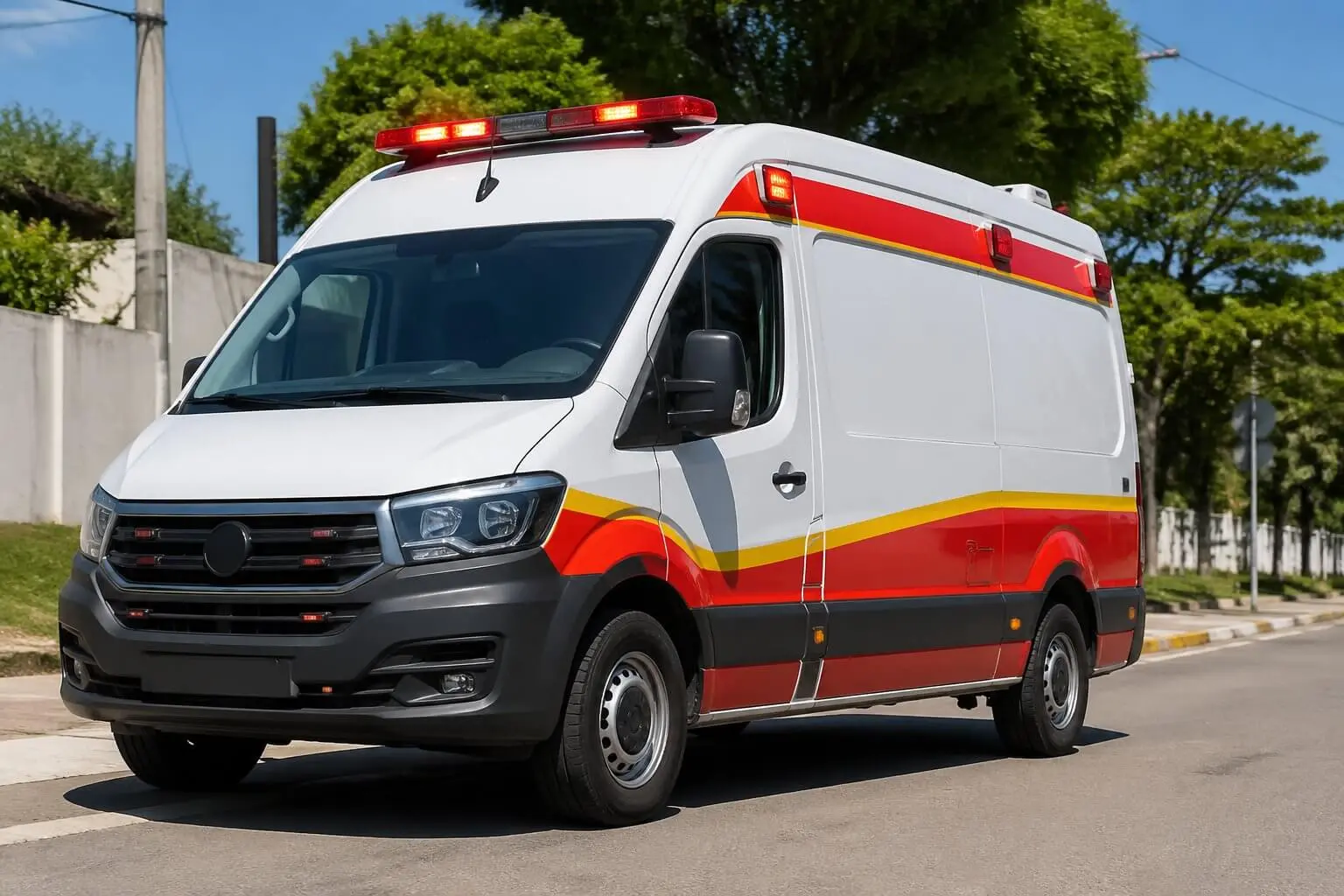 ambulancia em terra rica